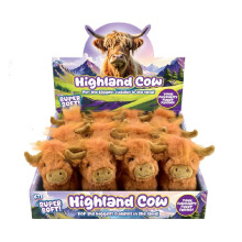 Kandy Toys Highland Cow 13cm Plush Toy