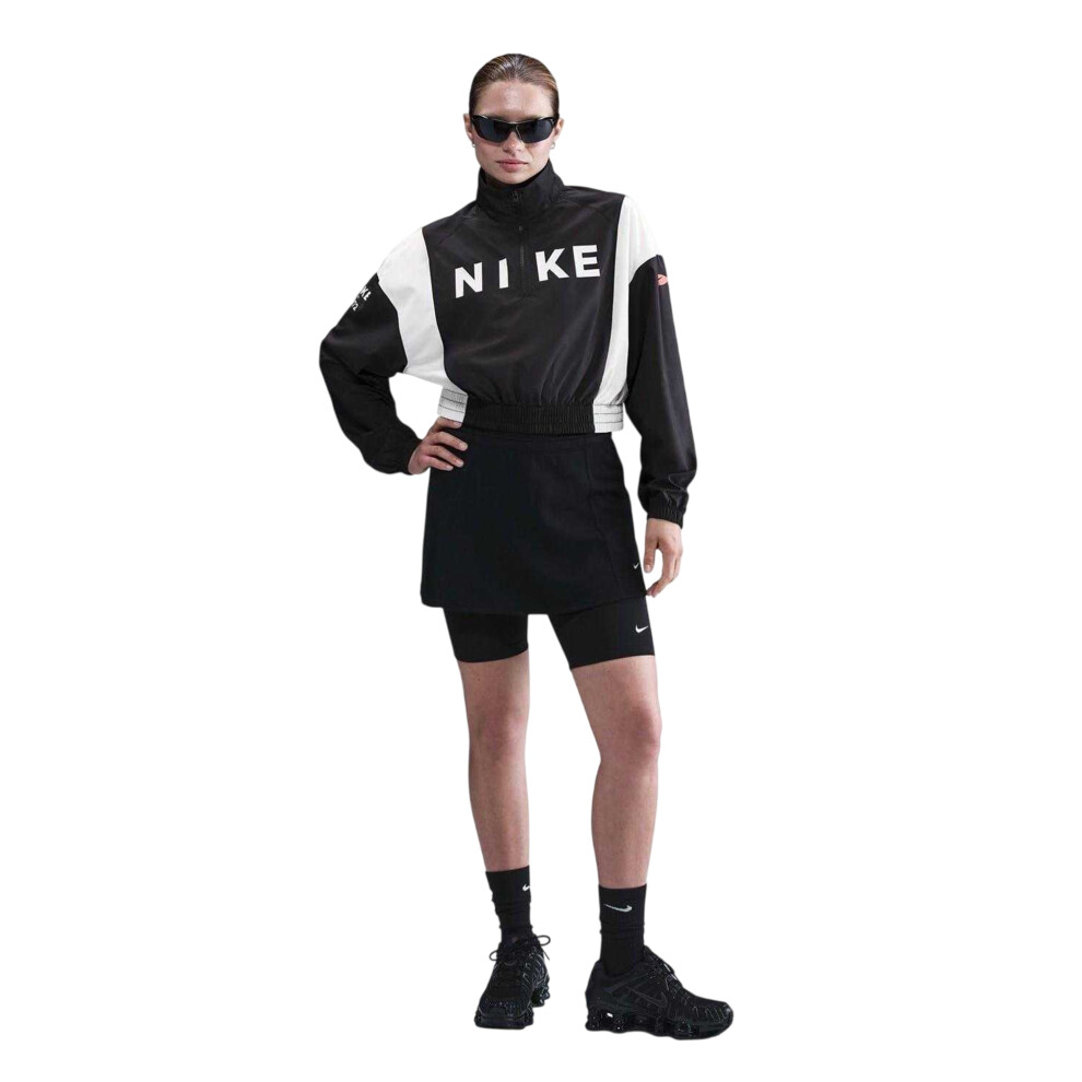 Nike (12 Uk, Black/White) Womens/Ladies Colour Block Raglan Windbreaker