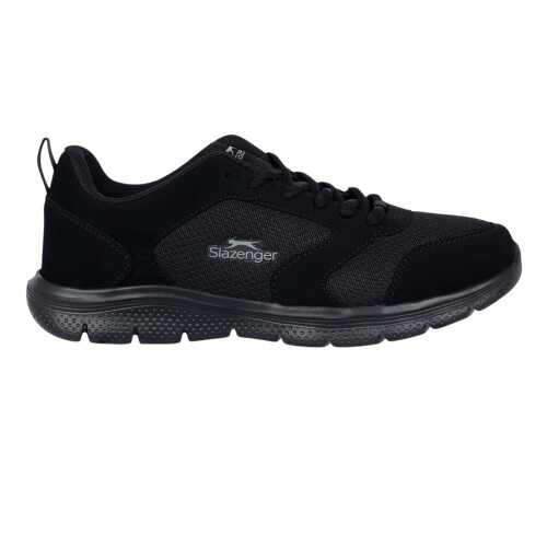 Slazenger (6.5 UK, Black) Slazenger Boys Force Leather Trainers