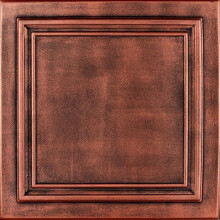 R24 Line Art Foam Ceiling Tile Antique Copper 8 pcs