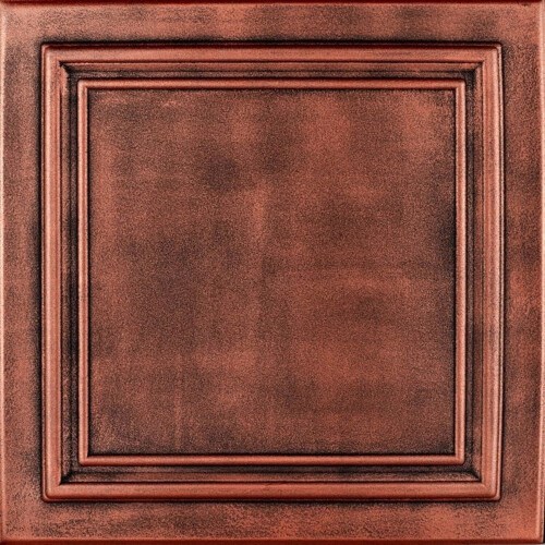 R24 Line Art Foam Ceiling Tile Antique Copper 8 pcs