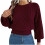 Women's Sweater Casual Cable Knit Crewneck Pullover 2