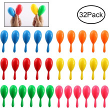 Mini Maracas for Kids 4 Inch 32 Pieces Neon