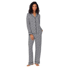 (8 UK R, Black) DKNY Womens/Ladies Letters Pyjama Set
