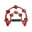 Half Moon Tambourine Double Metal Percussion with Ergonomic 1