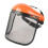Orange Protective Mower Visor Caps 1