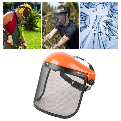 Orange Protective Mower Visor Caps 2