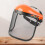 Orange Protective Mower Visor Caps 6