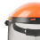 Orange Protective Mower Visor Caps 8