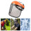 Orange Protective Mower Visor Caps 4