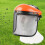 Orange Protective Mower Visor Caps 7