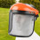 Orange Protective Mower Visor Caps 5
