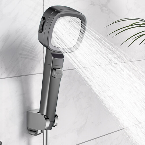 Handheld Shower Head with Multiple Jets Gray 1