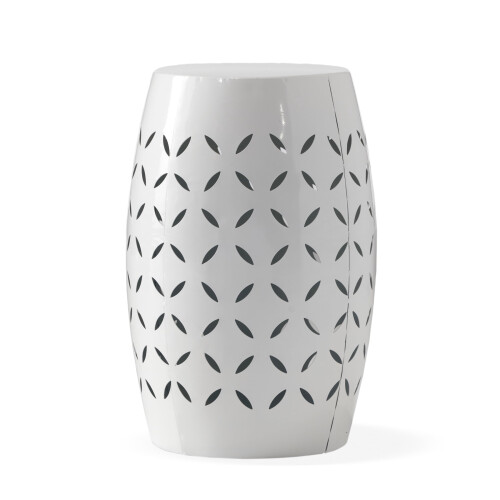 Bucky Metal Side Table White Indoor Outdoor 1
