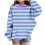 Girls Striped Sweatshirt Long Sleeve Crew Neck Pullover 1