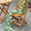 Artificial Rose Vine Garland 6ft with 10 White Roses and 3