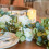 Artificial Rose Vine Garland 6ft with 10 White Roses and 4