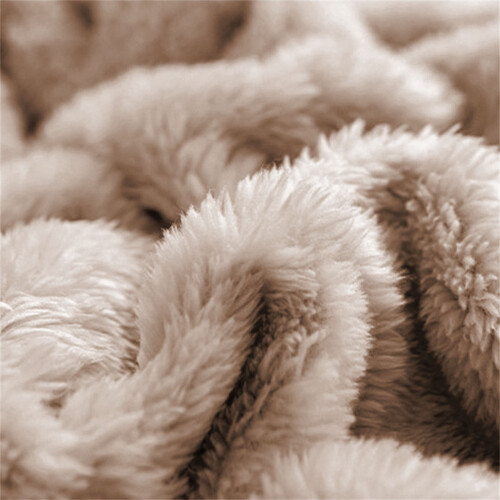 Coffee Flannel Jacquard Blanket 180x200cm 2