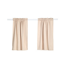 Blackout Curtain Panels Beige Thermal Insulated 14x29in