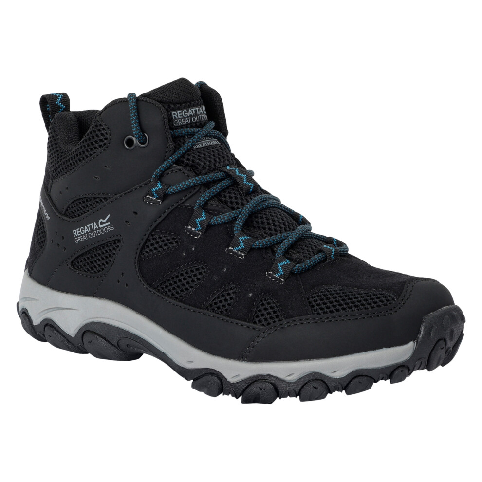 Regatta (6 Uk, Black/Storm Blue) Womens/Ladies Edgepoint Iv Mid Cut Walking Boots