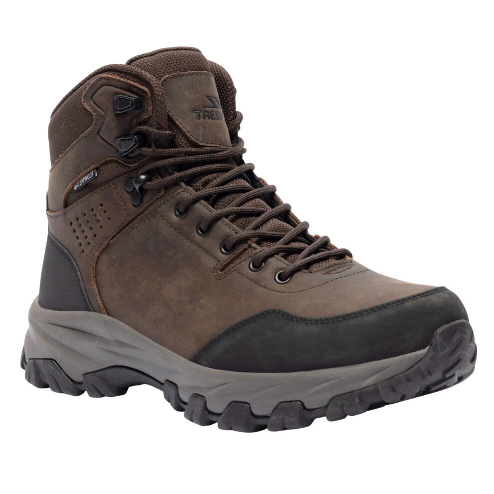 Trespass (8 Uk, Dark Brown) Mens Stride Leather Walking Boots