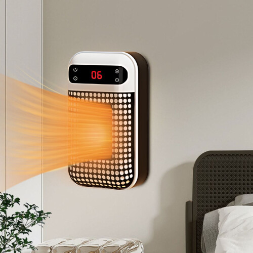 Portable Electric Space Heater PTC 500W 6 Settings White