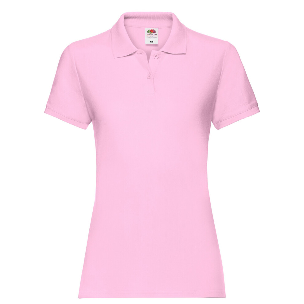Fruit Of The Loom (Xl, Light Pink) Womens/Ladies Premium Polo Shirt
