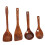 Wood Soup Spoon Long Handle 4 Pieces 4