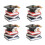 Black Book-Shaped Resin Cake Decorations 4pcs 1