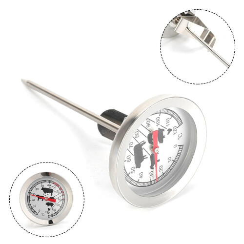 Analog Thermometer Hygrometer with Stainless Steel Probe 1