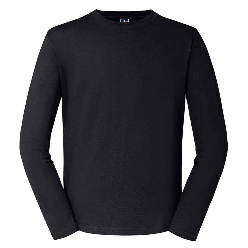 Russell (3Xl, Black) Mens Classic Long-Sleeved T-Shirt