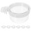 Clear Plastic Bird Feeding Bowls for Parrots 7 pcs 1