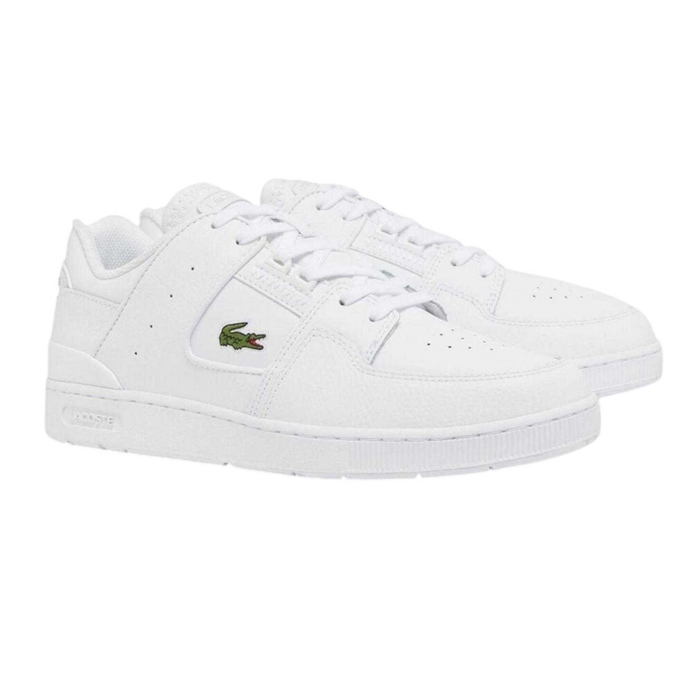 Lacoste (7 Uk, White) Mens Court Cage Leather Trainers