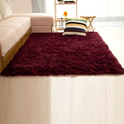 Fluffy Anti-Slip Area Rug Square Soft Machine Washable