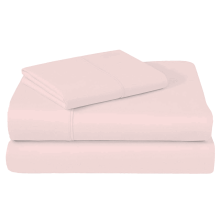 MBXM Pink King Woolen Bed Set 4-Piece