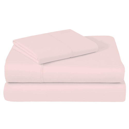 MBXM Pink King Woolen Bed Set 4-Piece