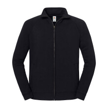 (3XL, Black) Fruit of the Loom Unisex Adult Iconic Premium Sweat Jacket