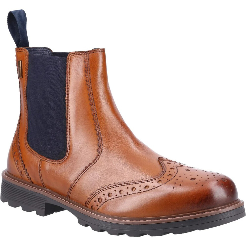 Cotswold (12 Uk, Tan) Mens Ford Leather Chelsea Boots