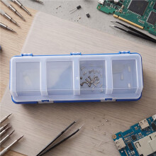 4 Pcs Screw Organizers and Storage Bins with Locks Plastic Hardware Organizer Box with Compartment Bolt Organizer