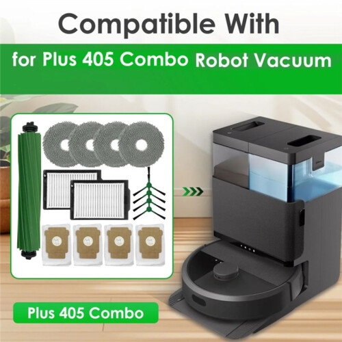 For HOME TIMES Sweeper Replacement Part for    405 Combo/ 505 Combo Robot Vacuum Main Side Brush Filter 1
