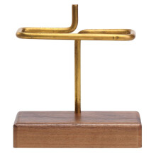 Coffee Filtering Paper Holder Filter Shelf Copper Brass Filter Paper Storage Holder Wooden Base Coffee Accessories RackA