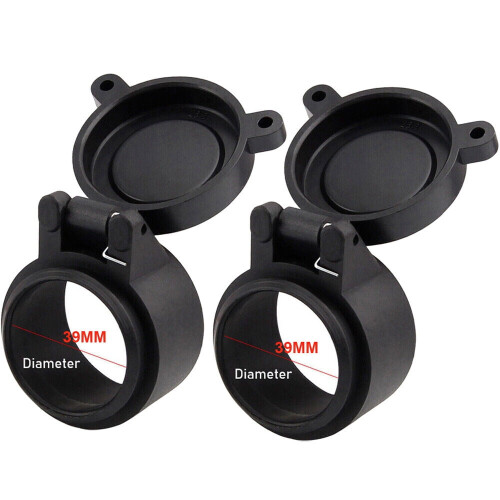 Rifle Scope Flip-Up Objective Lens Covers 2 pcs