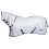 (5ft, White/Navy) Saxon Mesh Combo Neck Turnout Rug 1