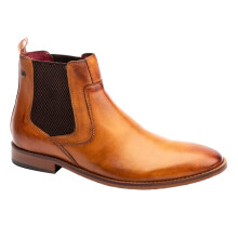 (6 UK, Tan) Base London Mens Leather Chelsea Boots