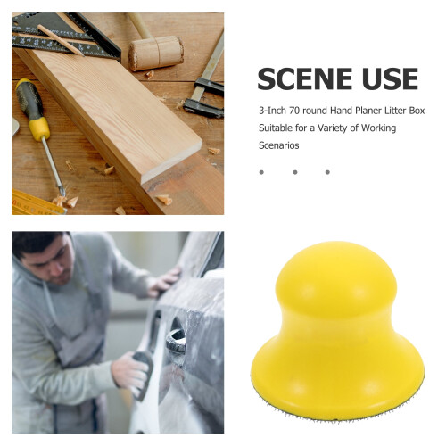 Manual Hand Sander Round Pad Compatible with Standard 2
