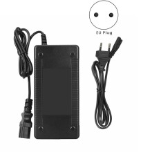 Carregador de 48V-54,6V 2A com Plugue Triangular, Adaptador de Energia para Veículos Elétricos e Scooters (Plugue UE)