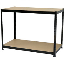Oypla Industrial Heavy Duty Steel Workbench Table Shelving Garage Shed
