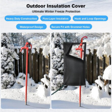 Isolierte Außenwasserhahnabdeckung für Wohnmobilparks und Gartenhydranten, Frost- und Hitzeschutz für Winter und Sommer, Ideal für Den Garten