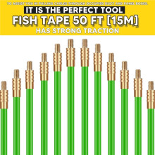22FT Fiberglass Electrical Wire Running Kit, Wire Fishing Tools , Cable Snake Fish Rods Kit for Running Electrical