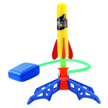Yellow Foot Flying Rocket Toy with Soft Foam Ammo